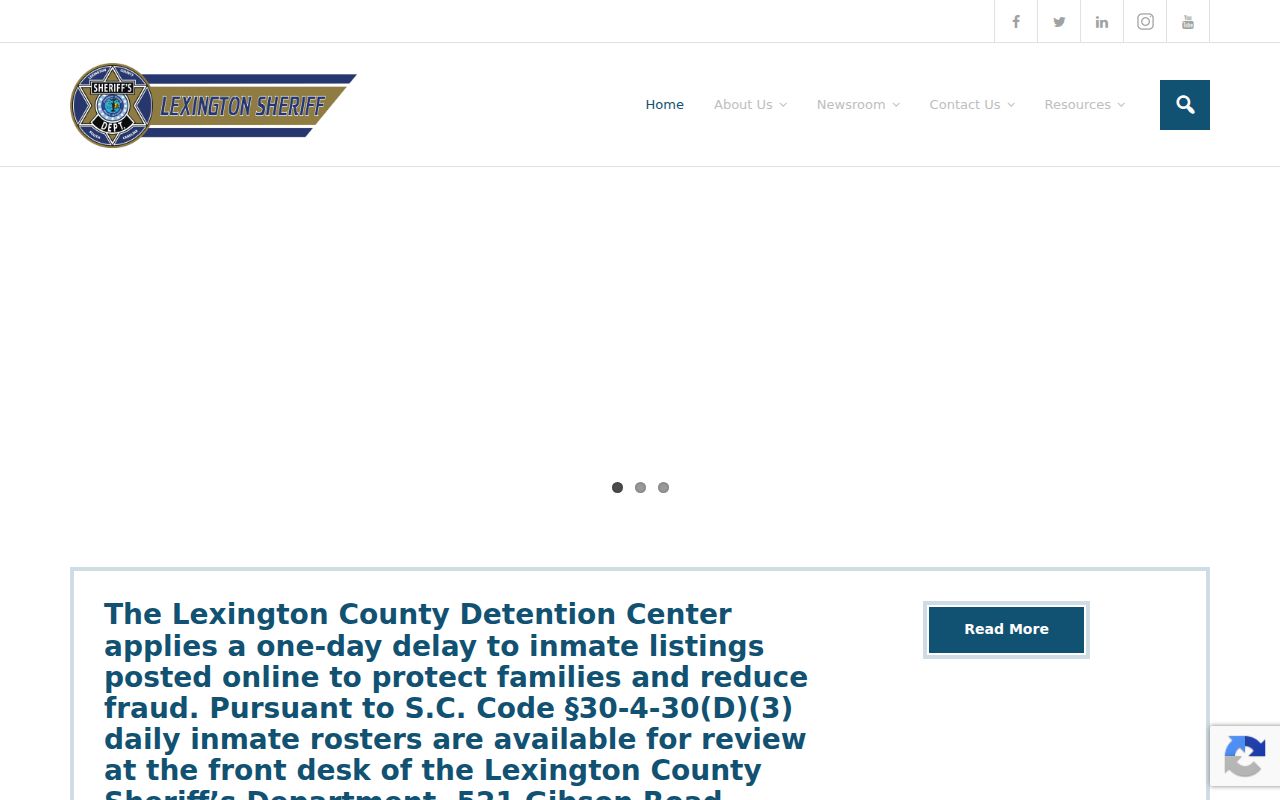 Lexington County active warrant record information on the official Sheriff website